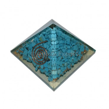 Turquise Orgone Pyramids