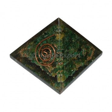 Green Jade Orgone Pyramids