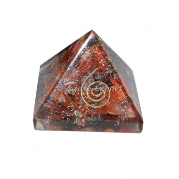 Red Jasper Small Orgone Pyramids