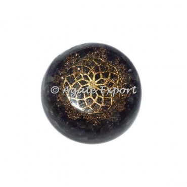 Amethyst Orgonite Dome