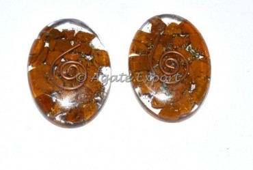 Yellow Jasper Orgone Energy Oval