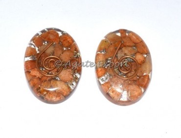 Peach Aventurine Orgone Energy Oval