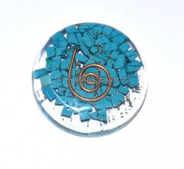 Turquoise Orgone Energy Disc