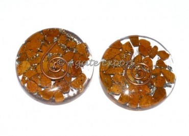 Yellow Jasper Orgone Energy Massage Stone