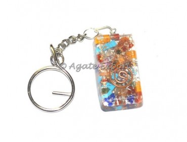 Orgone Long Square Keychain