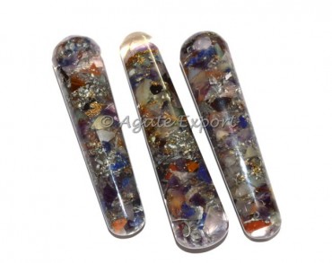 Chakra Stone Orgone Plane Massage Wand