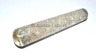 Crystal Quartz Orgone Massage Wand