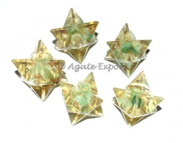 Green Jade Orgone Merkaba Star