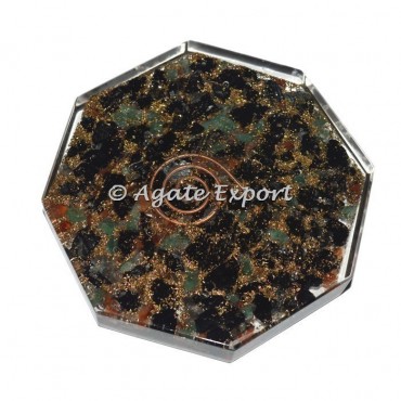 Black Tourmaline Healing Orgonite Vastu Plate