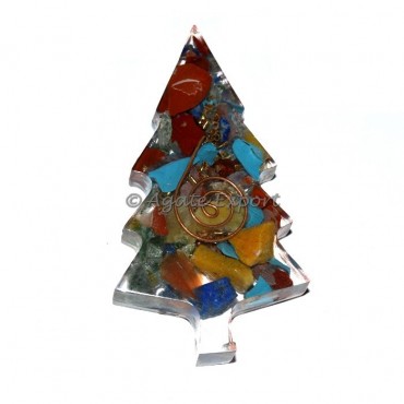 Chakra Orgone Tree Paperweight