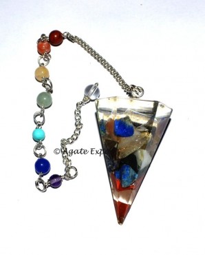 Chakra Stones Orgone Pendulum