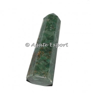 Green Aventurine Orgonite Obelisk