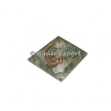 Green Aventurine Small Orgonite Pyramid