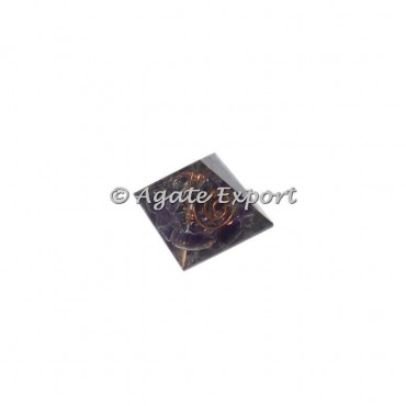 Amrthyst Small Orgonite Pyramid