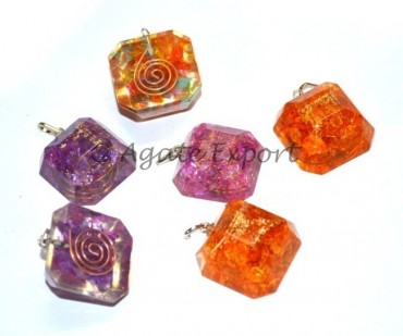 Mix Square Orgone Pendants