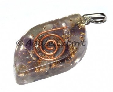 Indian Amethyst Eye Orgone Pendants