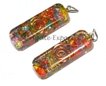 Mix Crystal Pipe Orgone Pendants