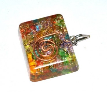 cube Shape Orgone Pendants