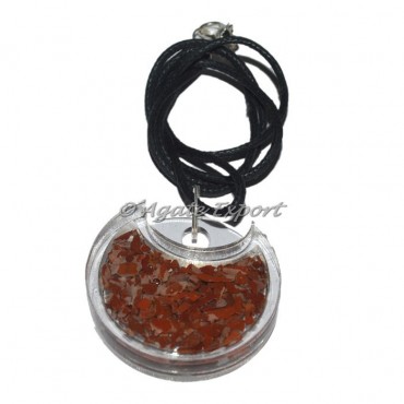 Red Jasper Acrylic Orgone Pendant