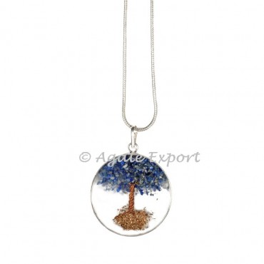 Lapis Lazuli Orgonite Tree Pendants