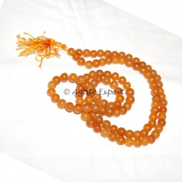 Golden Quartz Mala.