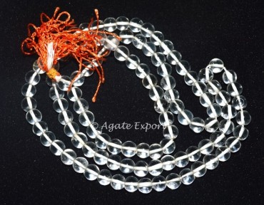 Crystal Quartz Mala AAA Grade.