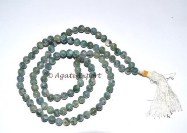 Moss Agate Jap Mala