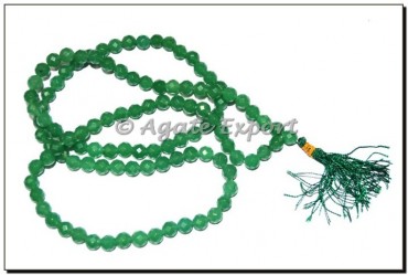 Green Aventurine Faceted Jap Mala
