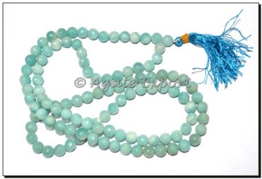 Amazonite Faceted Beads Japa Mala