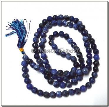 Sodalite Faceted Beads Jap Mala