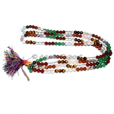 7 chakra Faceted Mala