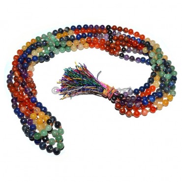 7 chakra Origional Stone Mala 6mm