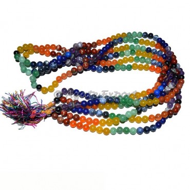 7 chakra Origional Stone Mala 8mm