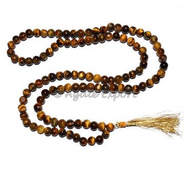 Tiger Eye 108 Beads Jap Mala