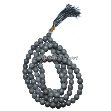 Silver Druzy Jap Mala