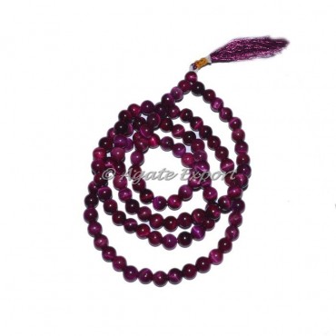 Pink Tiger Eye Jap Mala