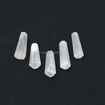 Selenite Terminated Pencil Point