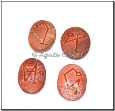 Red Jasper Embossed Engraved Arch Reiki Sets