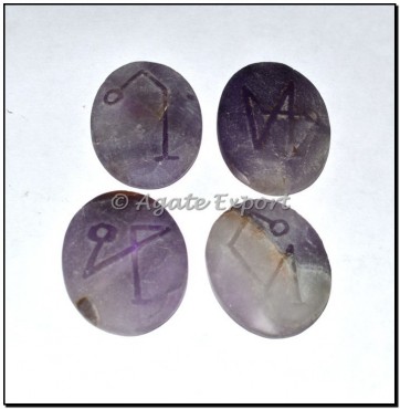 Amethyst Embossed Engraved Arch Reiki Sets