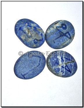 Lapis Lazuli Embossed Engraved Arch Reiki Sets