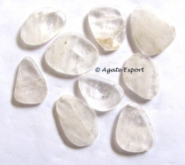 Crystal Quartz Palm Stone