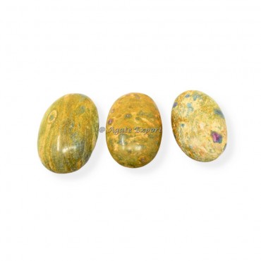 Ruby Zeocite Palm Stones
