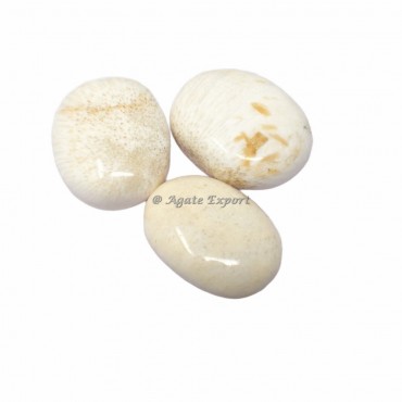Scolecite Palm Stone