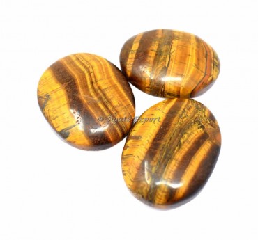 Tiger Eye Palm Stone