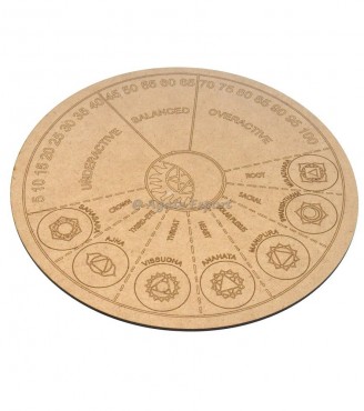Seven Chakra Engraved Pendulum Divination Board