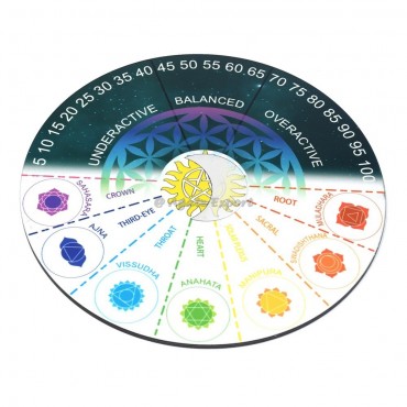 7 Chakra With Flower of Life Pendulum Divination Board