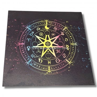 Pentagram With Runic Symbol Printed Pendulum Board