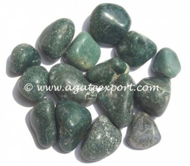 Green Fancy Agate Pebble Stone.