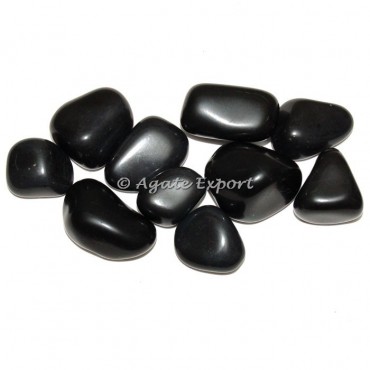 Black Agate Jumbo Pebble Stones