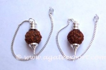 Rudraksha Pendulum - Silver